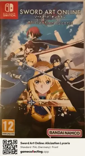 Sword Art Online: Alicization Lycoris Nintendo Switch, Germany box front