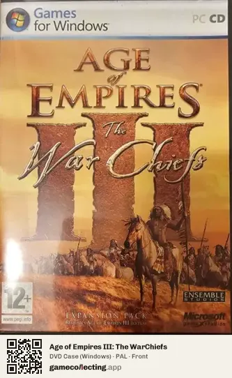 Age of Empires III: The WarChiefs Computer, PAL box front