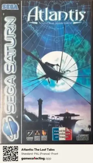 Atlantis: The Lost Tales Sega Saturn, France box front