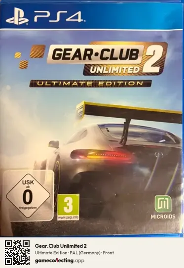Gear.Club Unlimited 2 PlayStation 4, Germany box front