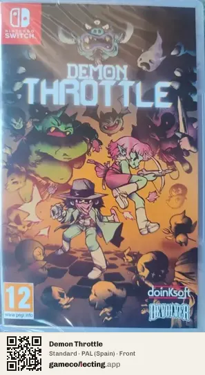 Demon Throttle Nintendo Switch, Spain box front