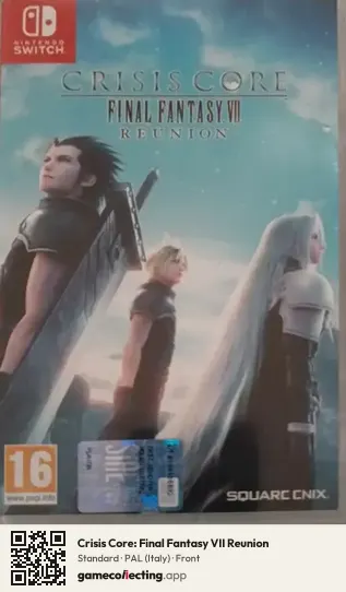 Crisis Core: Final Fantasy VII Reunion Nintendo Switch, Italy box front