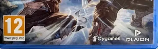 Granblue Fantasy: Relink, the PEGI square on its front