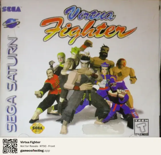 Virtua Fighter Sega Saturn, NTSC box front