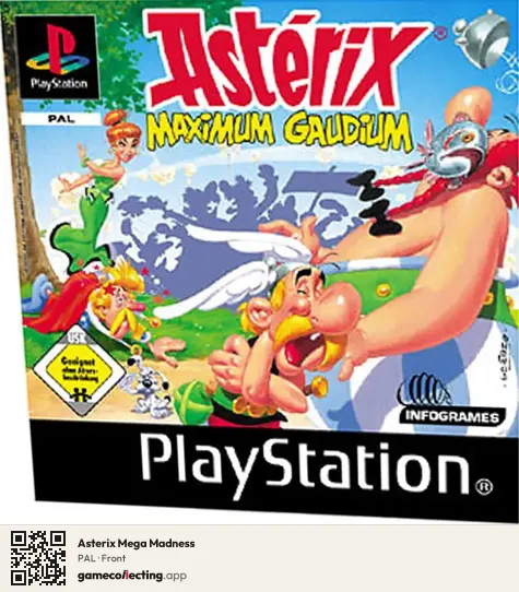 Asterix Mega Madness PlayStation, PAL box front