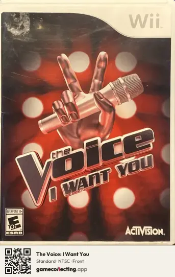 The Voice: I Want You Nintendo Wii, NTSC box front