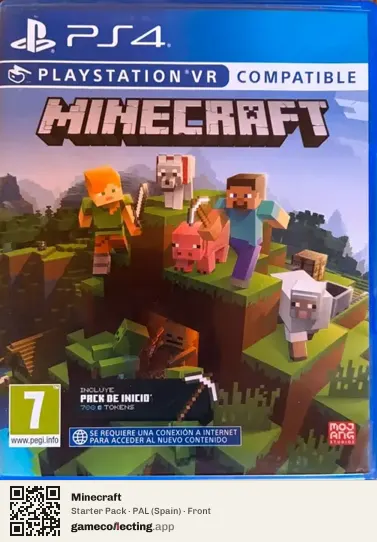 Minecraft PlayStation 4, Spain box front