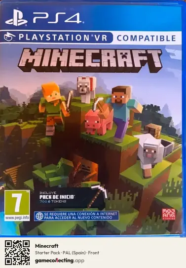 Minecraft PlayStation 4, Spain box front