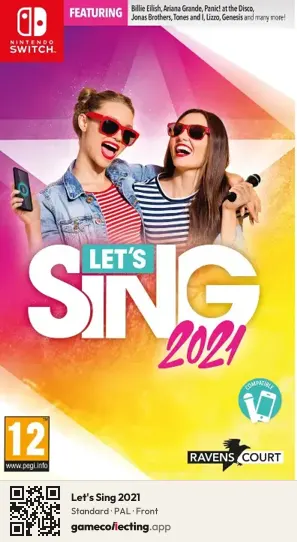 Let's Sing 2021 Nintendo Switch, PAL box front