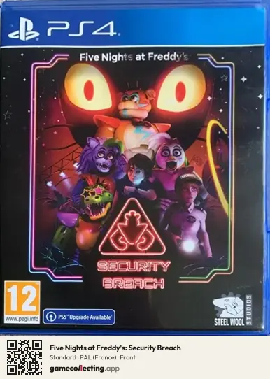 Five Nights at Freddy's: Security Breach PlayStation 4, France box front