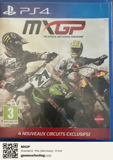 MXGP PlayStation 4, Germany box front
