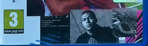 FIFA 21, the PEGI square on its front