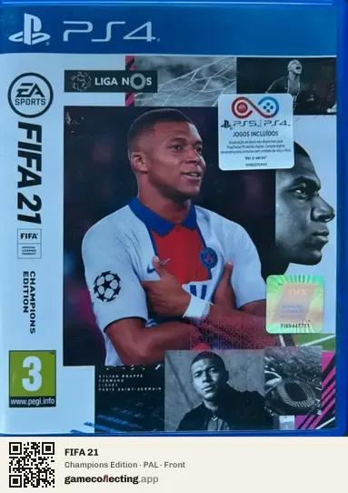 FIFA 21 PlayStation 4, PAL box front