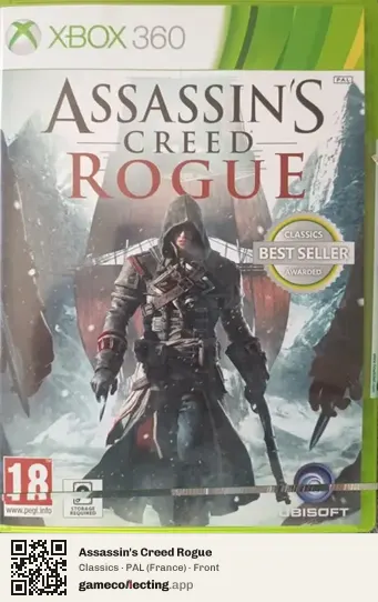 Assassin's Creed Rogue Xbox 360, France box front