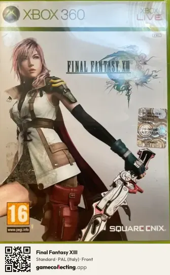 Final Fantasy XIII Xbox 360, Italy box front