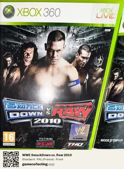 WWE SmackDown vs. Raw 2010 Xbox 360, France box front