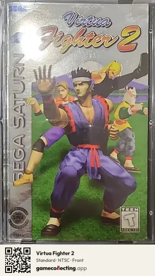 Virtua Fighter 2 Sega Saturn, NTSC box front