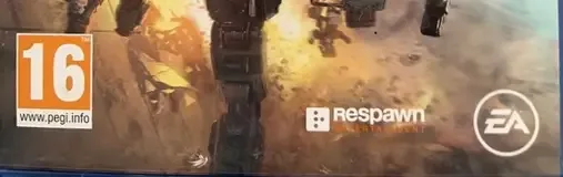 Titanfall 2, the USK square on its front
