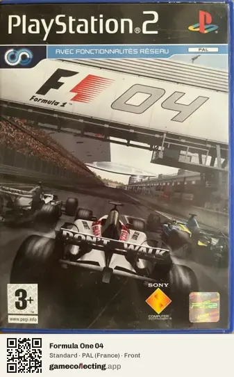 Formula One 04 PlayStation 2, France box front