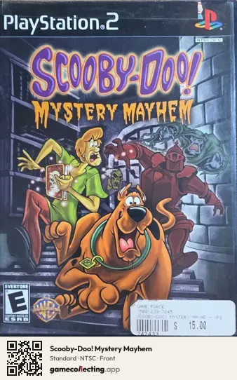 Scooby-Doo! Mystery Mayhem PlayStation 2, NTSC box front