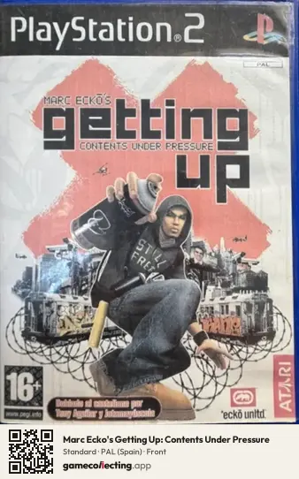 Marc Ecko's Getting Up: Contents Under Pressure PlayStation 2, Spain box front