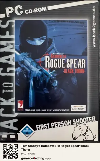 Tom Clancy's Rainbow Six: Rogue Spear: Black Thorn Computer, PAL box front