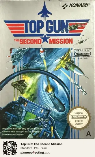 Top Gun: The Second Mission Nintendo Entertainment System, PAL box front