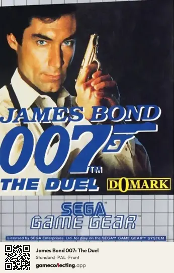 James Bond 007: The Duel Sega Game Gear, PAL box front