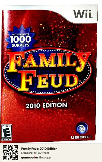 Family Feud: 2010 Edition Nintendo Wii, NTSC box front