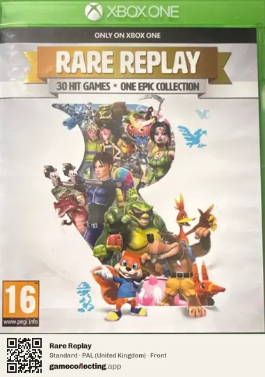 Rare Replay Xbox One, United Kingdom box front