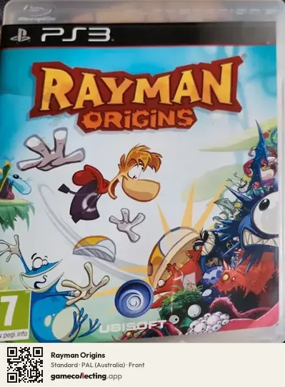 Rayman Origins PlayStation 3, Australia box front