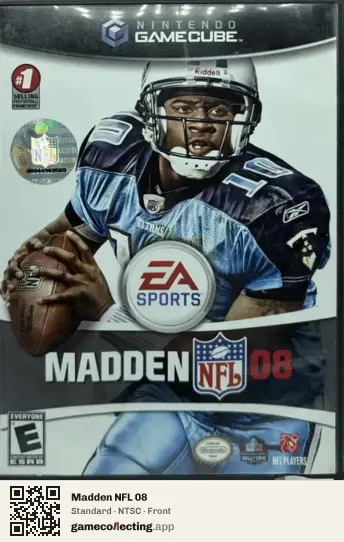 Madden NFL 08 Nintendo GameCube, NTSC box front