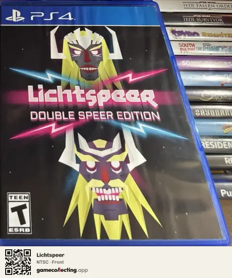Lichtspeer PlayStation 4, NTSC box front