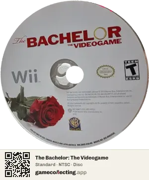 The Bachelor: The Videogame Nintendo Wii, NTSC disc