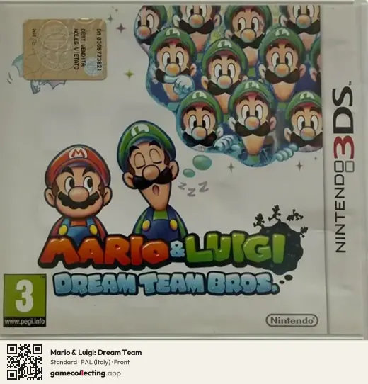 Mario & Luigi: Dream Team Nintendo 3DS, Italy box front