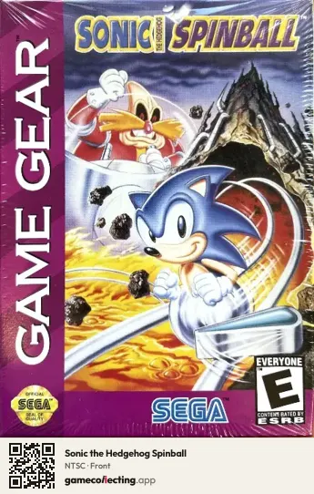 Sonic the Hedgehog Spinball Sega Game Gear, NTSC box front