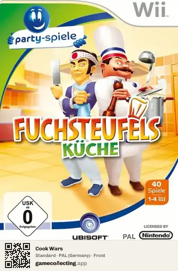 Cook Wars Nintendo Wii, Germany box front