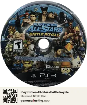 PlayStation All-Stars Battle Royale PlayStation 3, NTSC disc