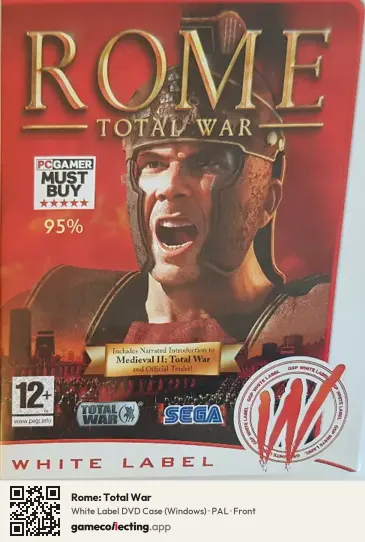 Rome: Total War Computer, PAL box front