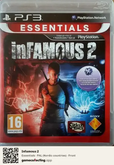 Infamous 2 PlayStation 3, Nordic countries box front