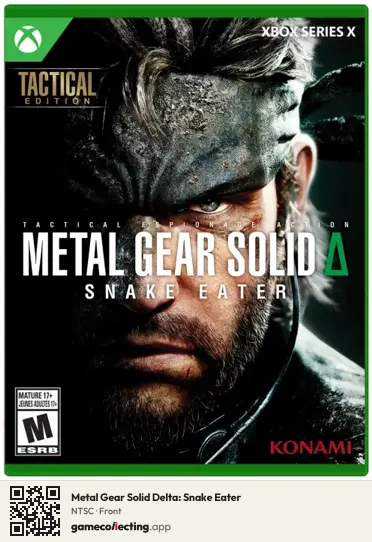 Metal Gear Solid Delta: Snake Eater Xbox Series X, NTSC box front