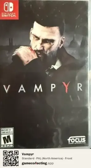 Vampyr Nintendo Switch, North America box front