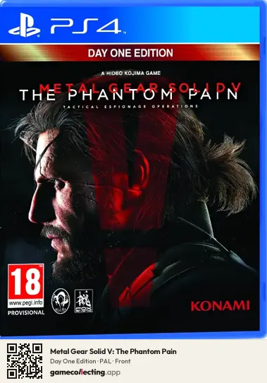 Metal Gear Solid V: The Phantom Pain PlayStation 4, PAL box front