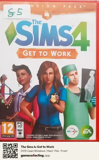 The Sims 4: Get to Work Computer, PAL box front