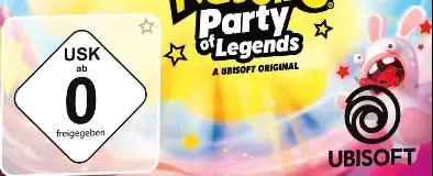 Rabbids: Party of Legends, the USK square on its front