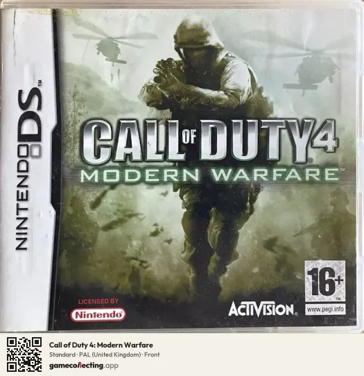 Call of Duty 4: Modern Warfare Nintendo DS, United Kingdom box front