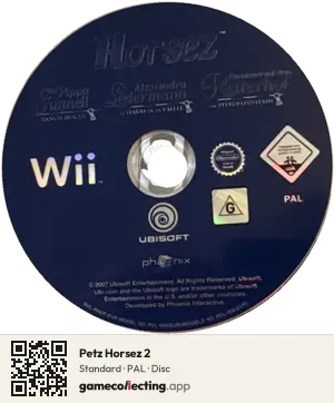 Petz Horsez 2 Nintendo Wii, PAL disc