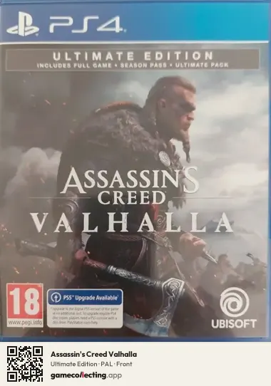 Assassin's Creed Valhalla PlayStation 4, PAL box front