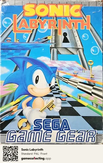 Sonic Labyrinth Sega Game Gear, PAL box front