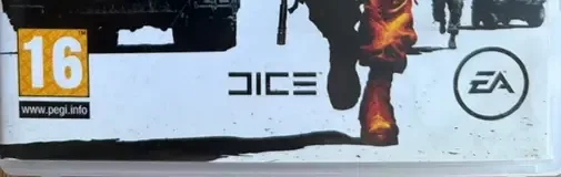 Battlefield: Bad Company 2, the PEGI square on its front
